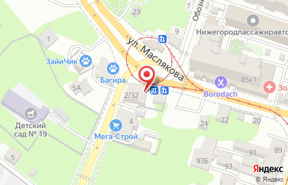 Мега-Строй на Малой Ямской улице на карте