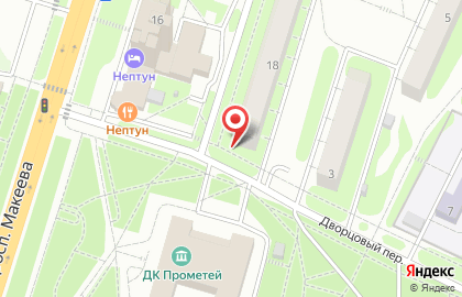 Продуктовый магазин Якорь на проспекте Макеева на карте