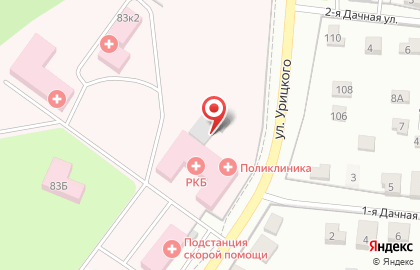 Истринская районная больница на улице Урицкого на карте