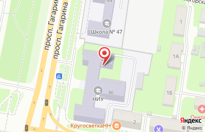 Нижегородский филиал Банкомат, Уралсиб банк на проспекте Гагарина на карте