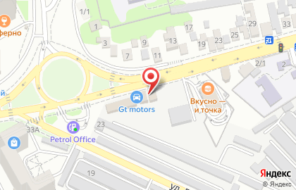 Техцентр GT motors на Алма-Атинской улице на карте