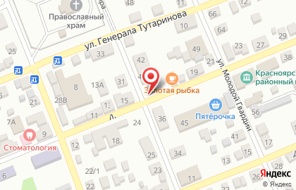 Продовольственный магазин на улице Мира на карте