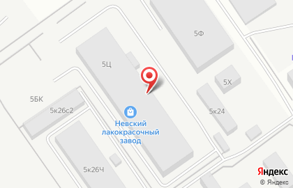 Невский лакокрасочный завод в Колпинском районе на карте