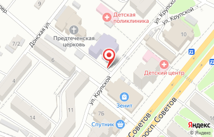 Детская школа искусств №1 им. Н.П. Будашкина на Крупской улице на карте