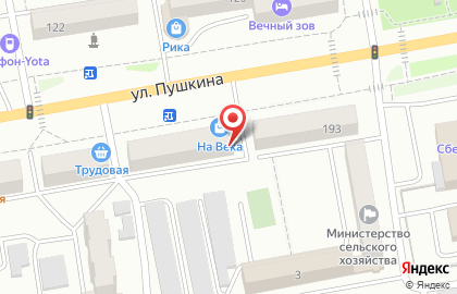 Магазин Лукошко сладостей на улице Пушкина на карте
