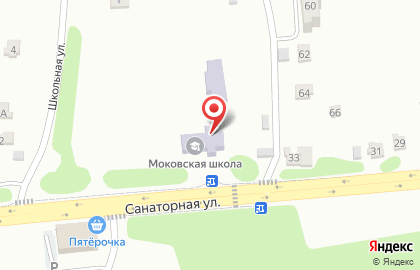 Моковская средняя общеобразовательная школа на карте