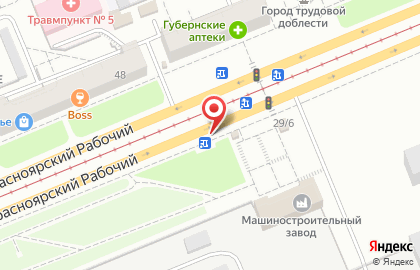 Киоск по продаже цветов в Ленинском районе на карте