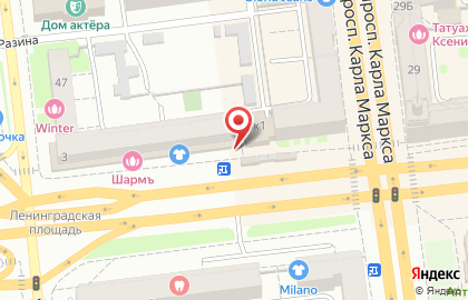 Ювелирный магазин Жемчужина на улице Ленинградской на карте