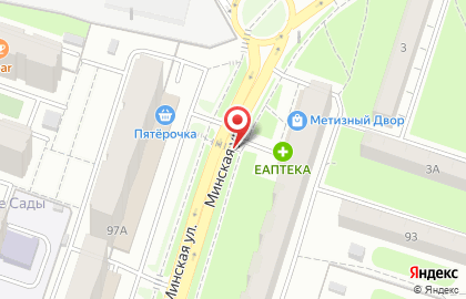 Везёт на Минской улице на карте