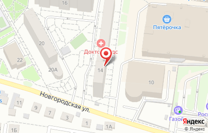 Аа-первая Клининговая Компания на Новгородской улице на карте