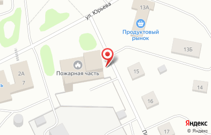 Пожарная часть №4 в Мурманске на карте