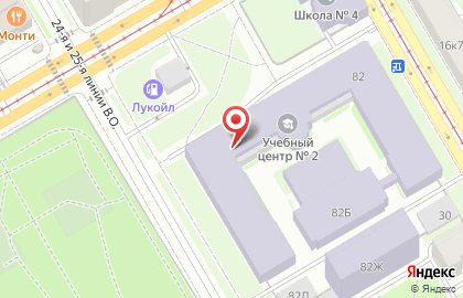 Санкт-Петербургский горный университет в Василеостровском районе на карте