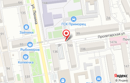 Стоматология Эстетик Дент на Пролетарской улице на карте