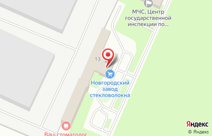 Новгородский завод стекловолокна на карте