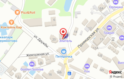 Отель Элитель на карте