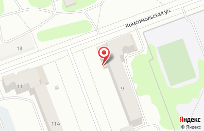 Универсам Пятёрочка на Комсомольской на карте