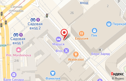 Кафе-кондитерская Север-Метрополь на Сенной площади на карте