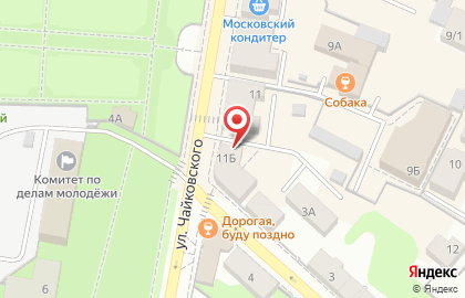 Туристическая компания Водолей на улице Чайковского на карте