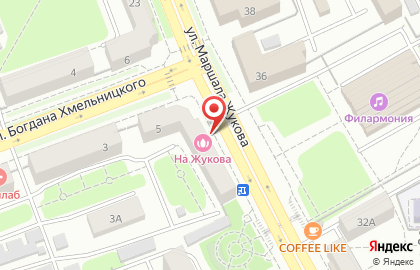 Магазин мобильных устройств a Store на улице Маршала Жукова на карте