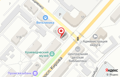 Ателье в Кемерово на карте
