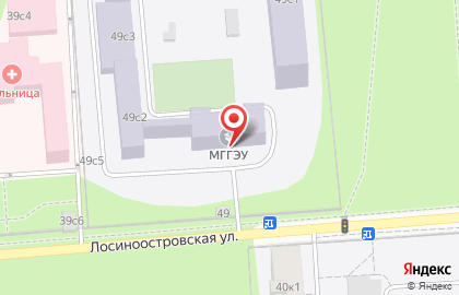 Московский государственный гуманитарно-экономический университет на карте