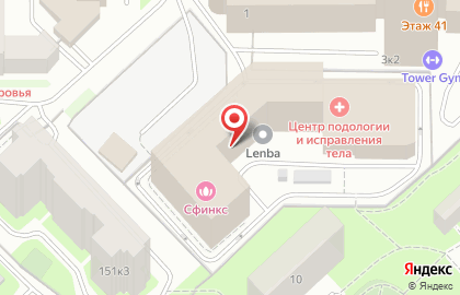 Салон эпиляции Сфинкс на Московской на карте