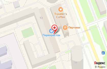 Супермаркет Перекресток на проспекте Ленина на карте