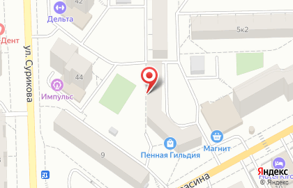 Сервисный центр Рембыттехника на улице Красина на карте