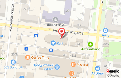 ЗАО Банк ВТБ 24 на улице Карла Маркса на карте