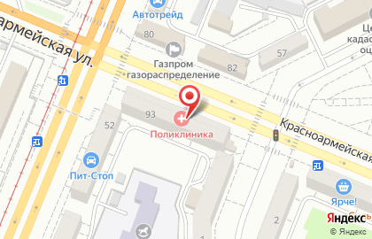 Больница Кемеровская Городская Клиническая Больница №4 на Красноармейской улице на карте