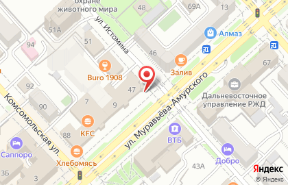 Магазин косметики Yves Rocher на улице Муравьёва-Амурского на карте