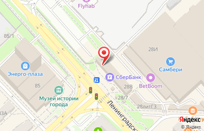 Прачечная Чистюля на улице Ленинградской на карте