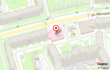 Городская детская больница Детская поликлиника №1 на улице Моторостроителей на карте