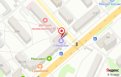 Банкомат СберБанк на проспекте Мира, 95 на карте