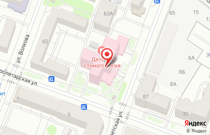 Детская стоматологическая поликлиника в Йошкар-Оле на карте