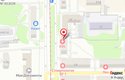 Клинико-диагностическая лаборатория KDL на Институтской улице на карте