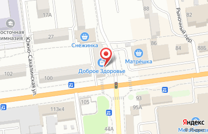 Салон ортопедических товаров и товаров для здоровья Доброе Здоровье на Сахалинской улице на карте