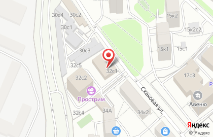 Пит Стоп на Скаковой улице на карте