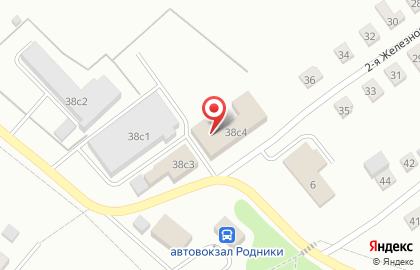 Шиномонтажная мастерская на 2-ой Железнодорожной улице на карте
