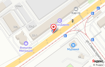 Продуктовый магазин в Засвияжском районе на карте