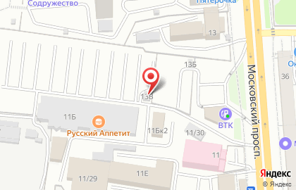 Автостоянка в Воронеже на карте