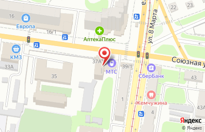 Банкомат Банк ВТБ 24, Курский филиал на Союзной улице, 37а на карте