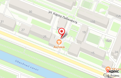 Служба доставки суши Антика на карте