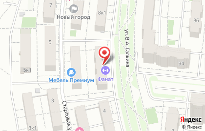 Спортивный клуб Фанат на Стартовой улице на карте