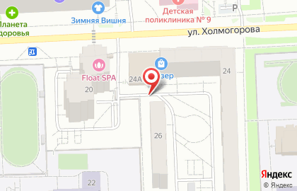 Киоск по продаже питьевой воды Серебряные ключи на улице Холмогорова на карте
