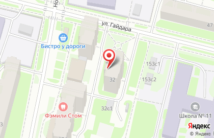 Ремонтная компания Проспект на улице Гайдара на карте