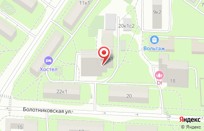 ОДС Жилищник района Зюзино на Болотниковской улице, 20 к 1 на карте