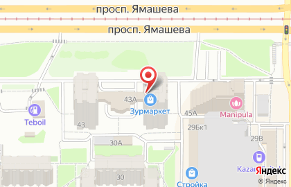 Интернет-магазин электронной и бытовой техники Зурмаркет на проспекте Ямашева на карте