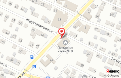 Пожарно-спасательная часть №9 в Астрахани на карте