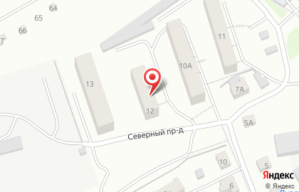 Продуктовый магазин Север в Северном проезде на карте